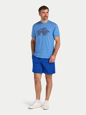 Union Jack Bull T-Shirt - Denim Blue