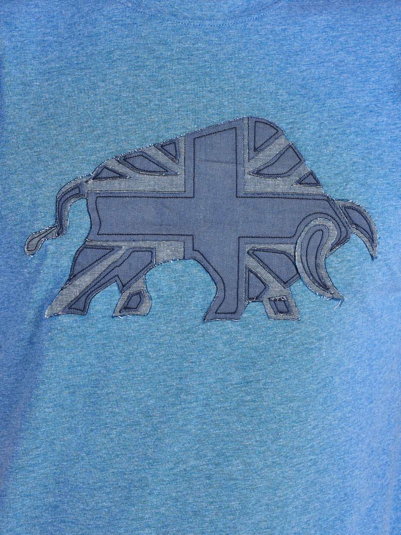 Union Jack Bull T-Shirt - Denim Blue