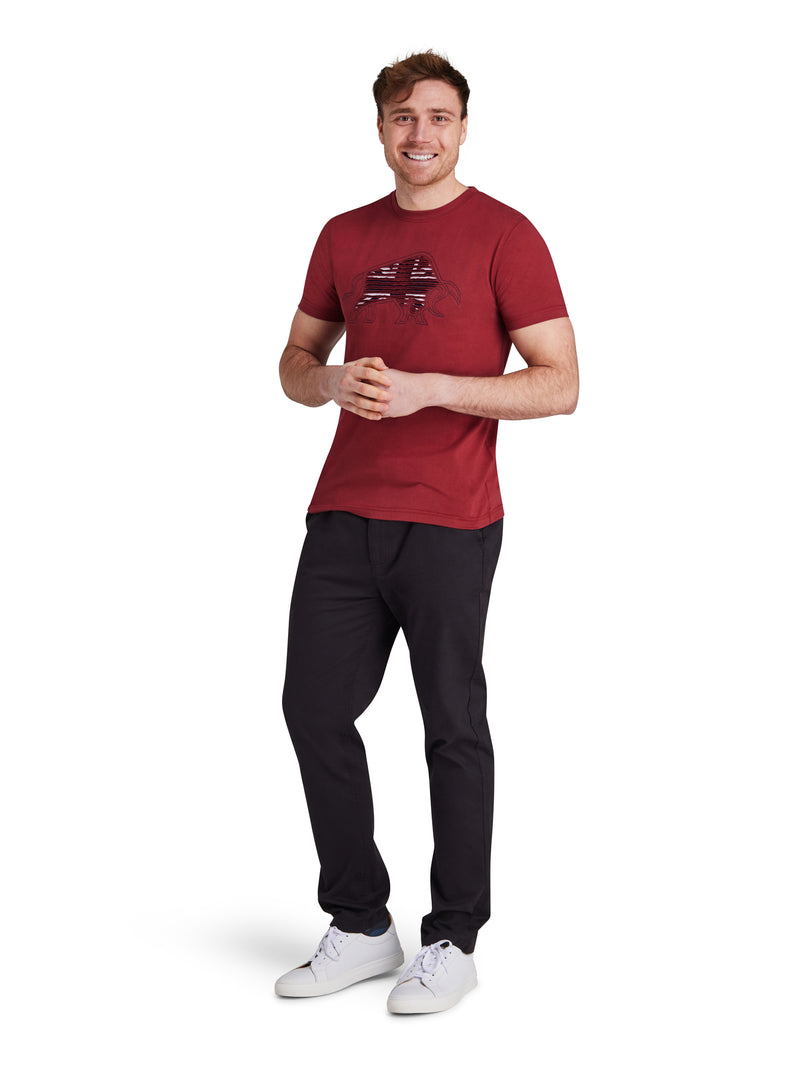 Slash Bull T-Shirt - Claret