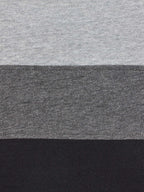 Cut & Sew Panel T-Shirt - Black