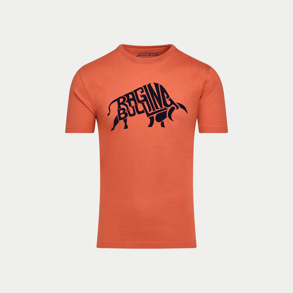 Flock Bull T-Shirt - Orange