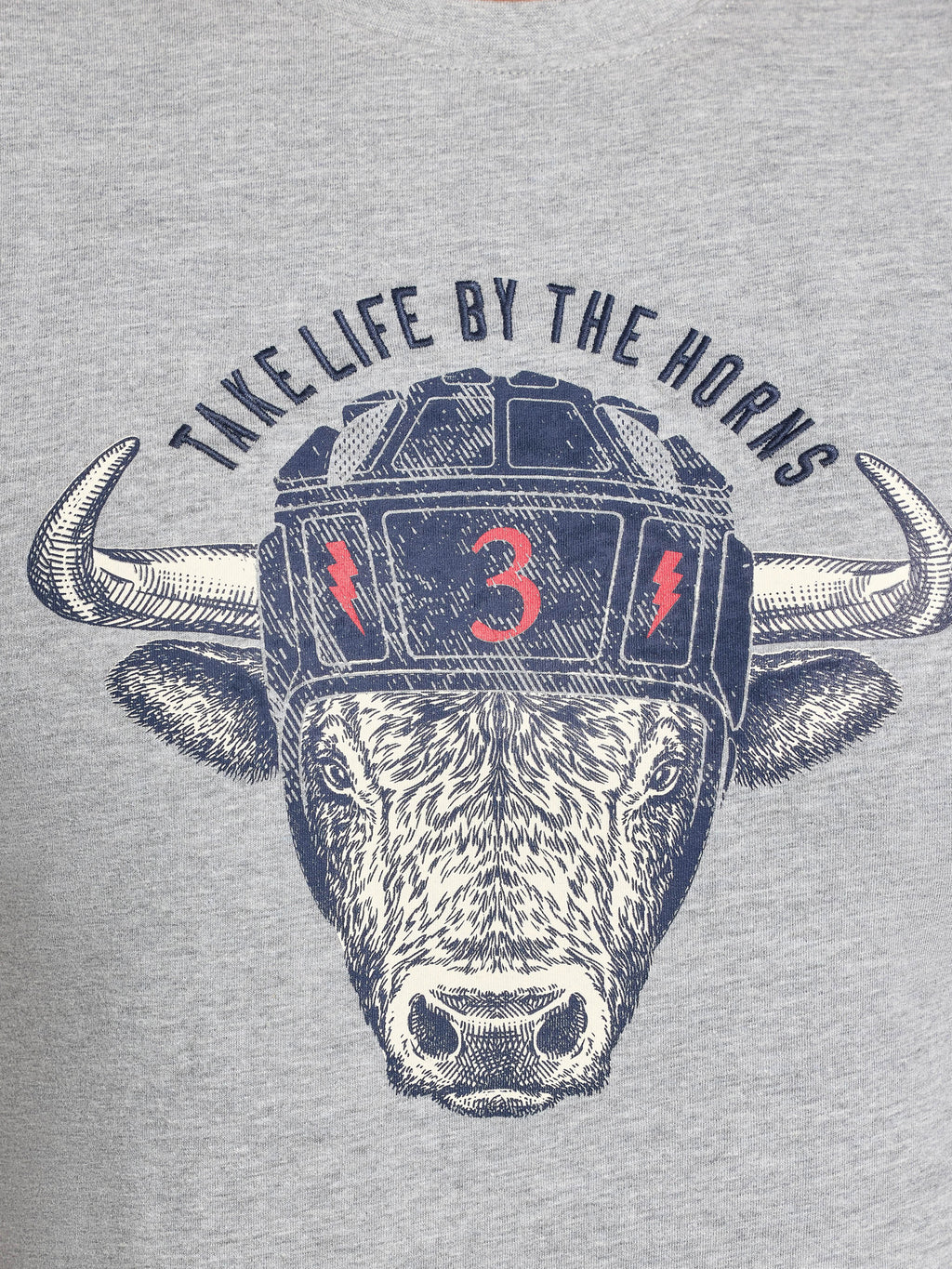 Rugby Bull T-Shirt - Grey Marl