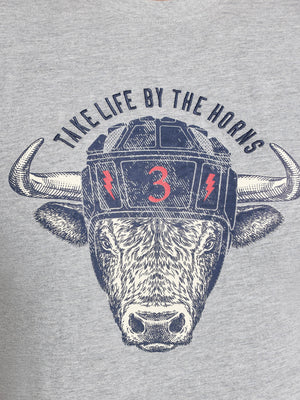 Rugby Bull T-Shirt - Grey Marl