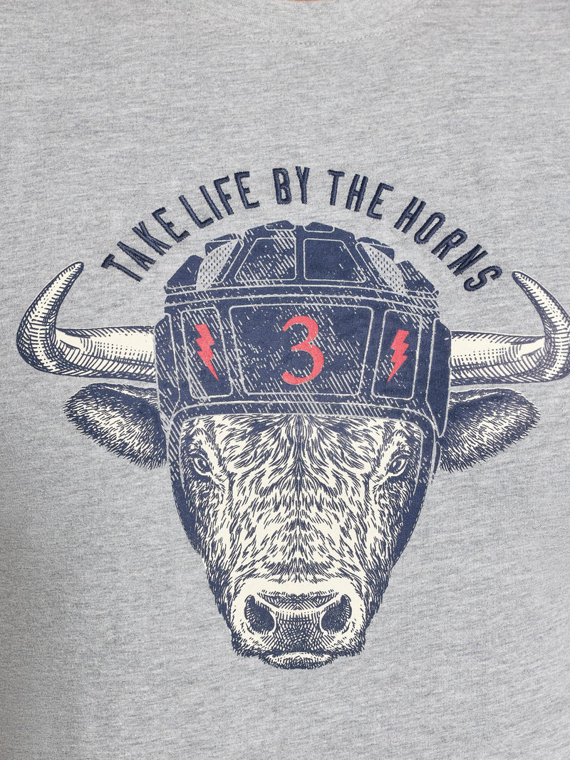 Rugby Bull T-Shirt - Grey Marl