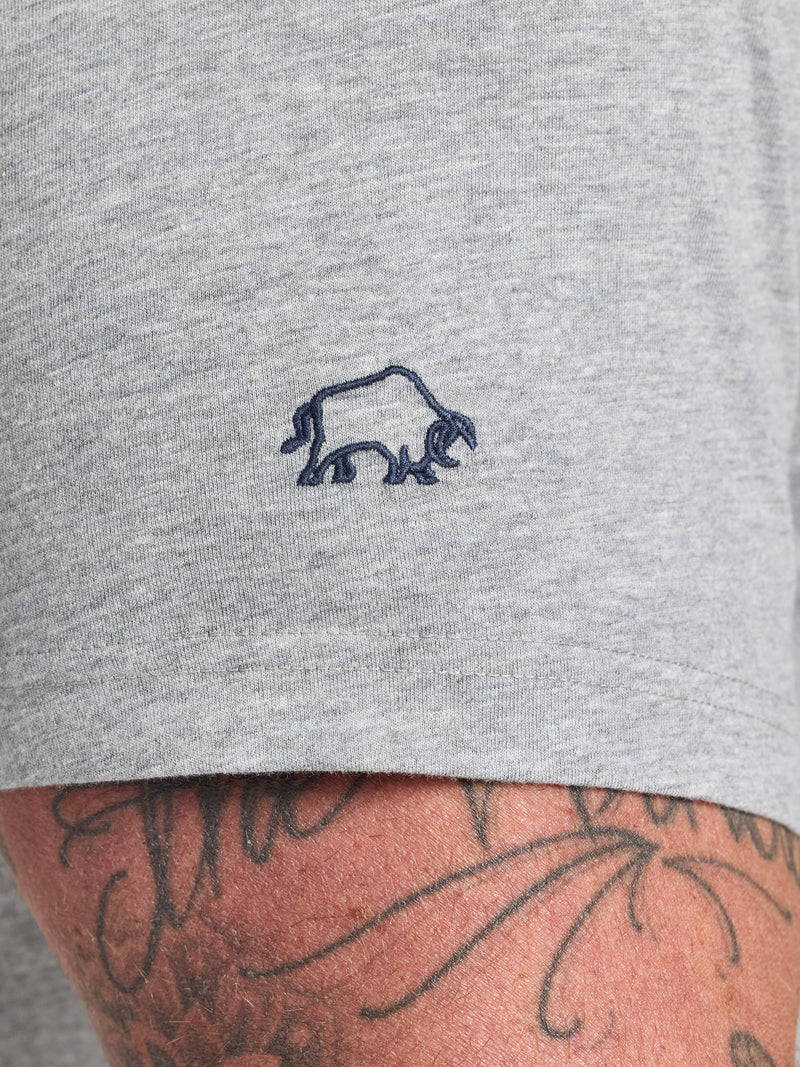 Rugby Bull T-Shirt - Grey Marl