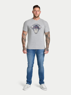 Rugby Bull T-Shirt - Grey Marl