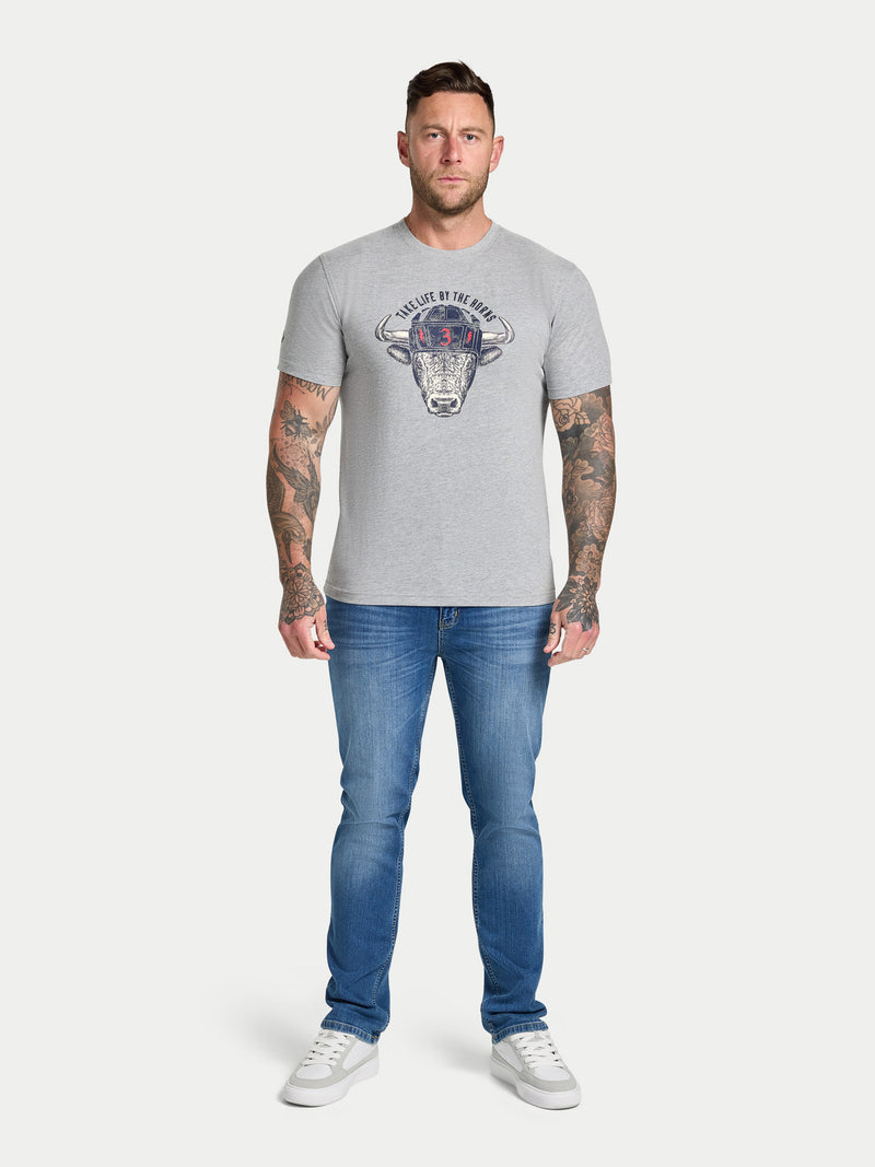 Rugby Bull T-Shirt - Grey Marl