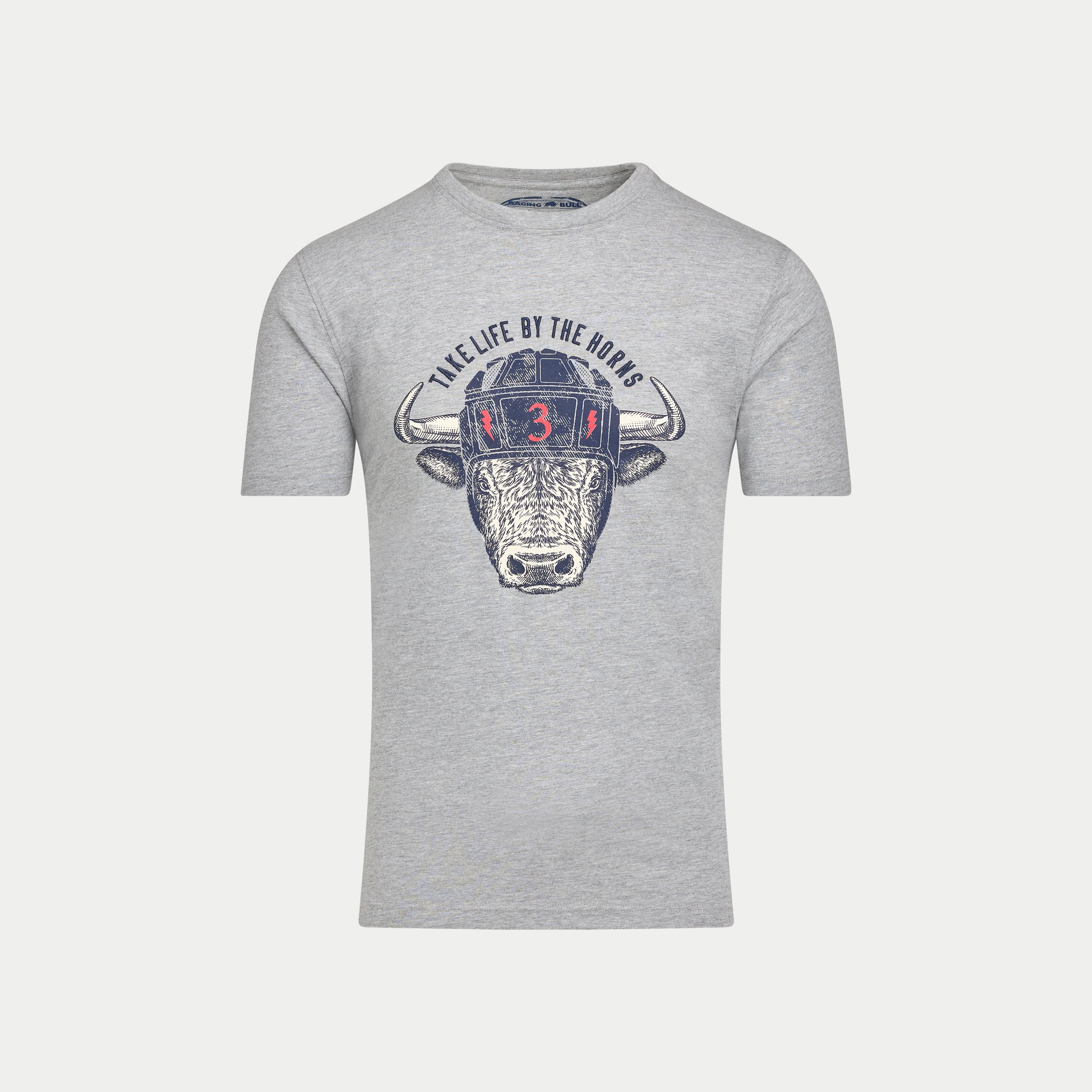 Rugby Bull T-Shirt - Grey Marl