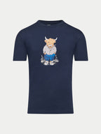 Farmer Bully Boy T-Shirt - Navy