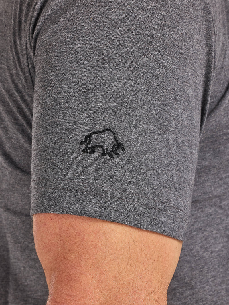 What Goes On Tour Print T-Shirt - Dark Grey Marl