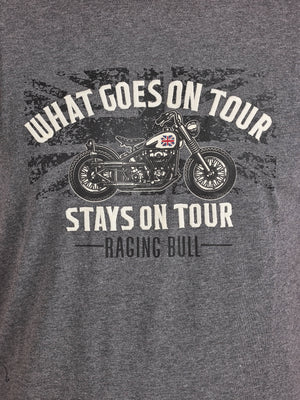 What Goes On Tour Print T-Shirt - Dark Grey Marl