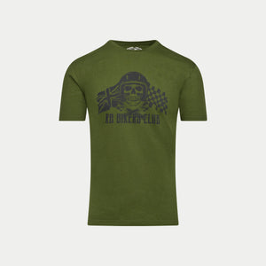 RB Bikers Club Print T-Shirt - Army Green