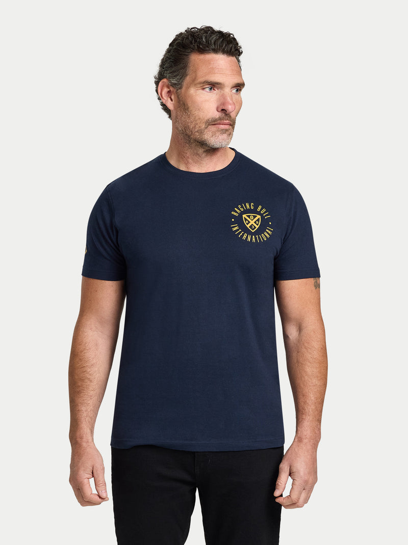 RB International Shield T-Shirt - Navy