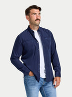 Corduroy Shirt - Long Sleeve - Navy Raging Bull Clothing