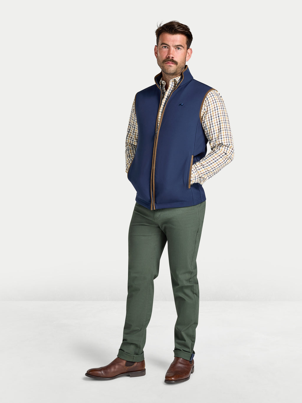 Soft Shell Fleece Gilet - Navy