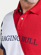 Contrast Sleeve Pique Polo - Navy