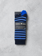 Patterened Socks - 3 Pack - Mid Blue Raging Bull Clothing