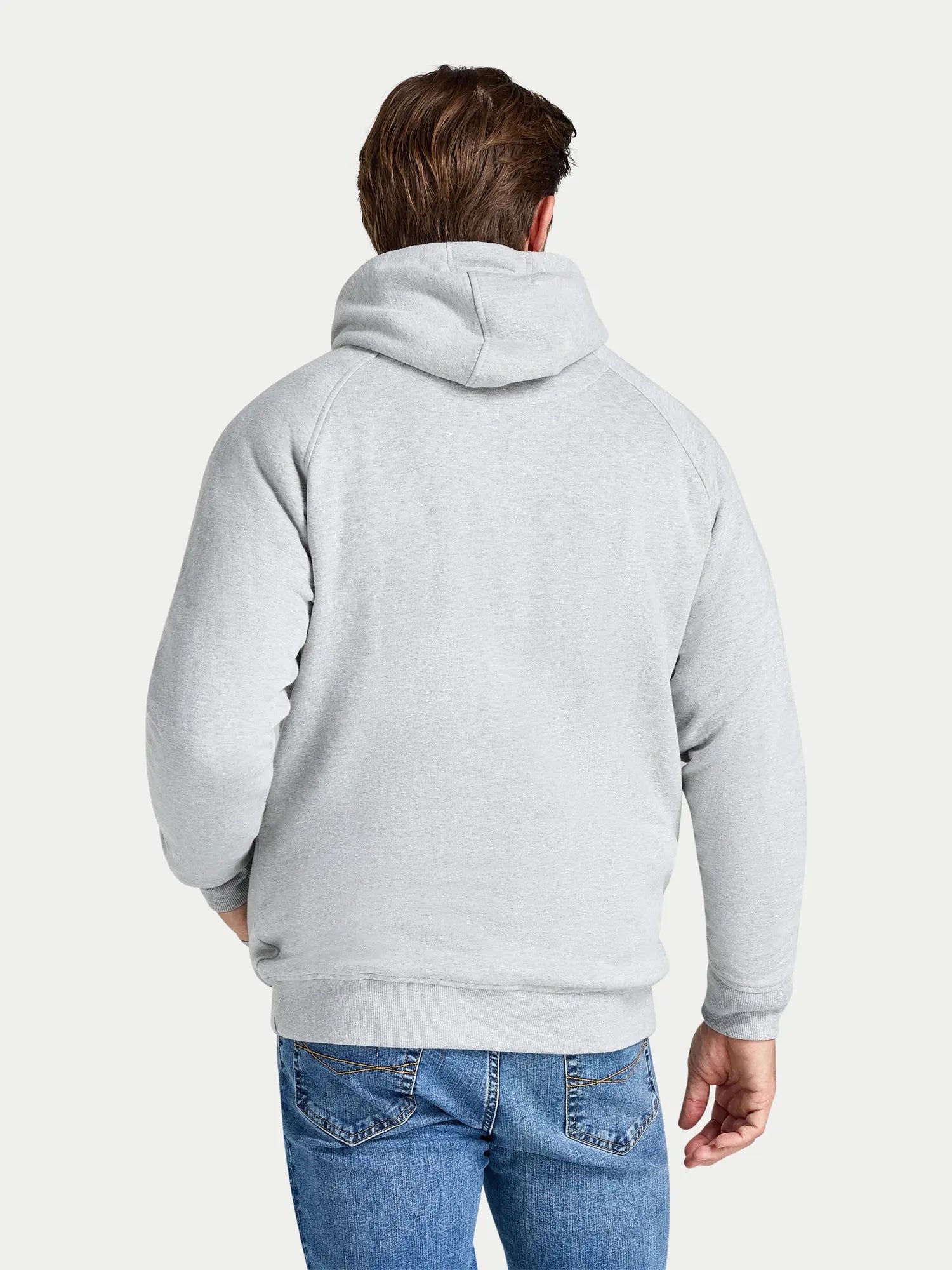 Hooded Signature Sweatshirt - Grey Marl Raging Bull Clothing