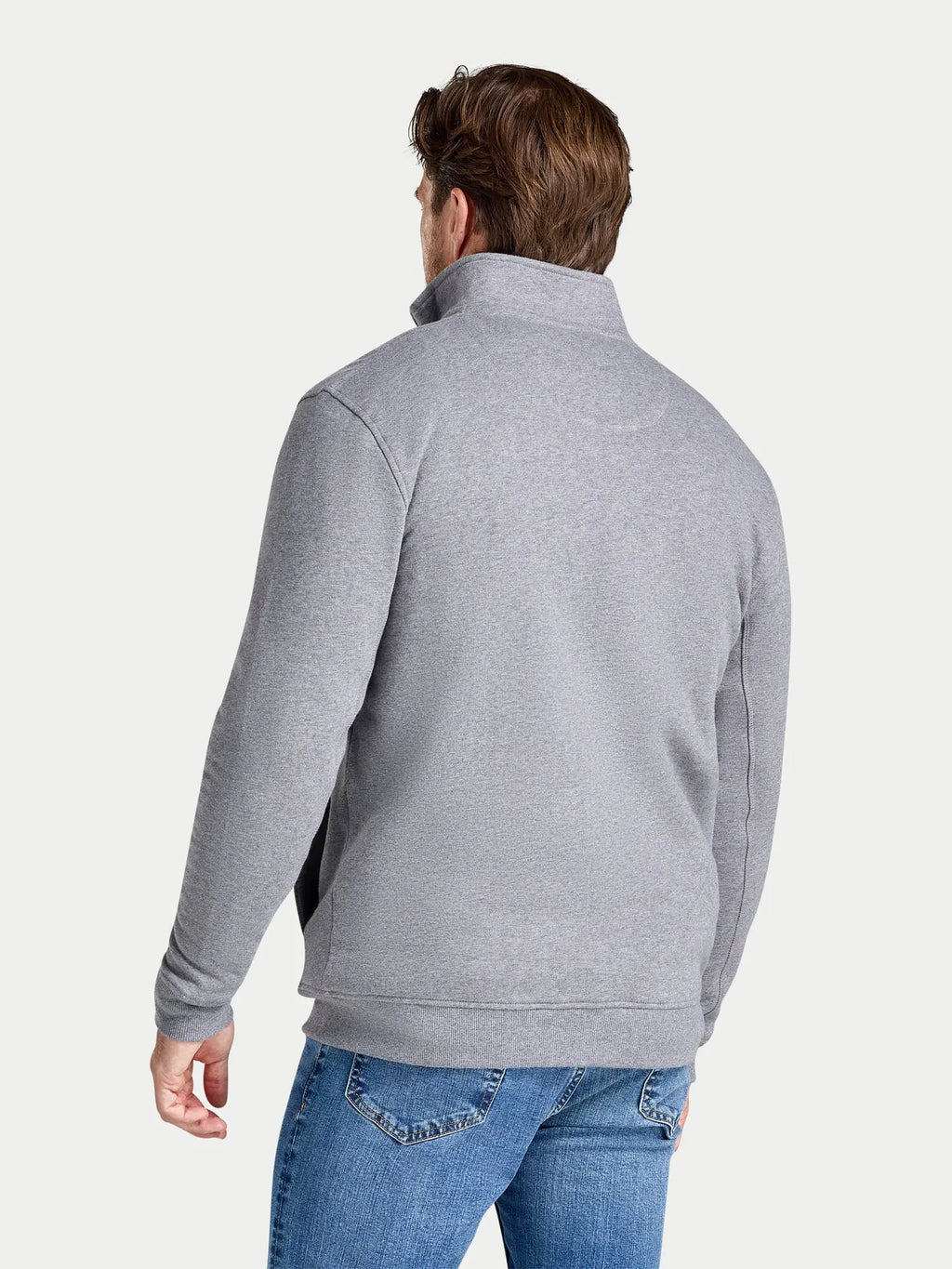 Zip Through Bully Hoodie - Grey Marl Raging Bull Clothing