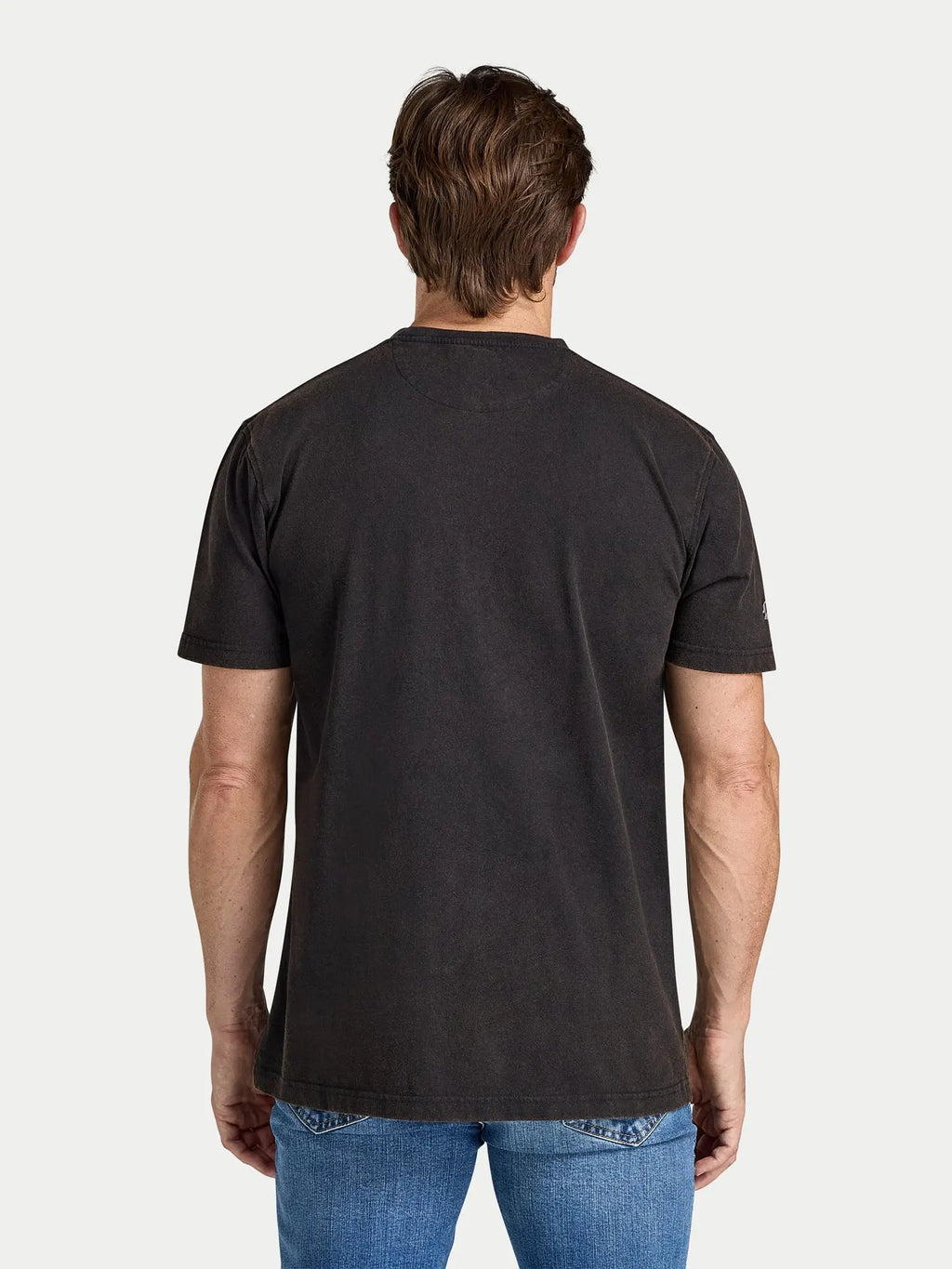 Ruck & Maul Distress Printed T-Shirt - Black Raging Bull Clothing