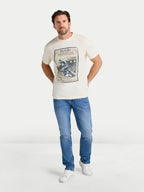 Vintage Rugby Poster T-Shirt - Cream Raging Bull Clothing