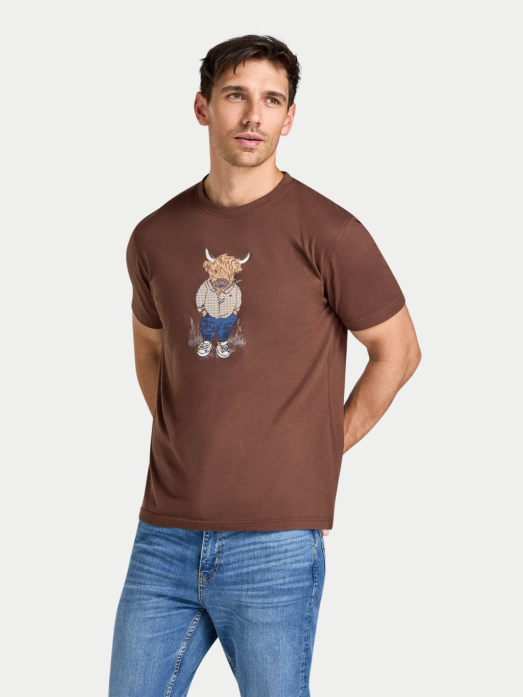 Farmer Bully Boy T-Shirt - Chocolate