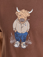 Farmer Bully Boy T-Shirt - Chocolate