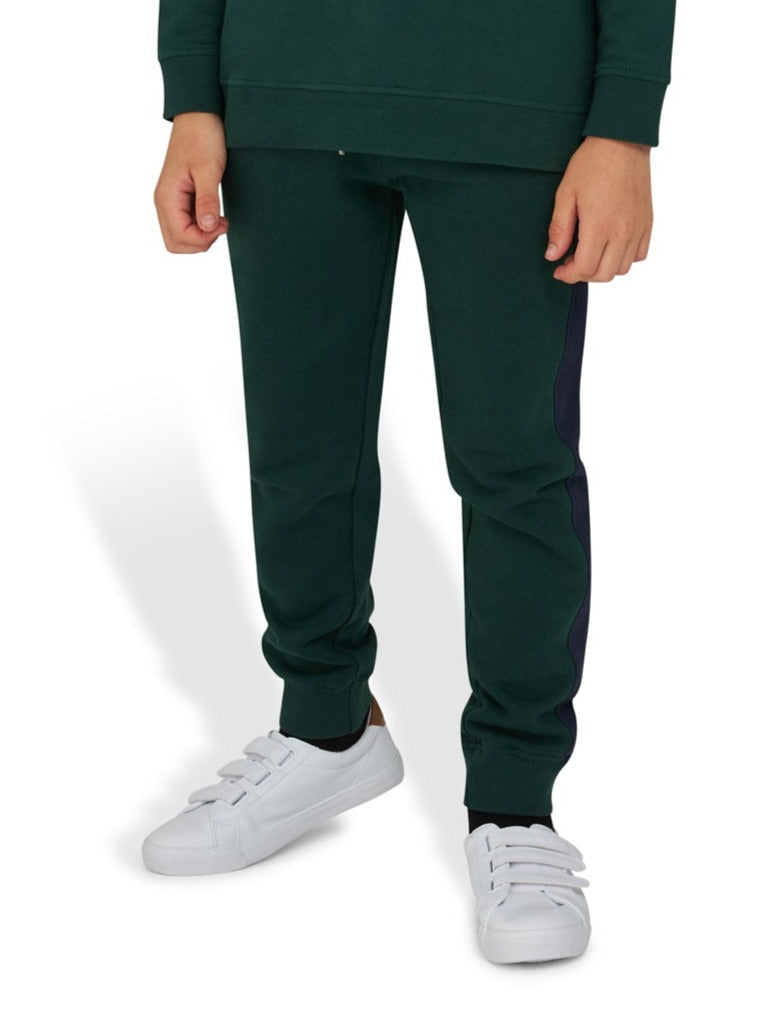 Contrast Panel Sweatpant - Forest