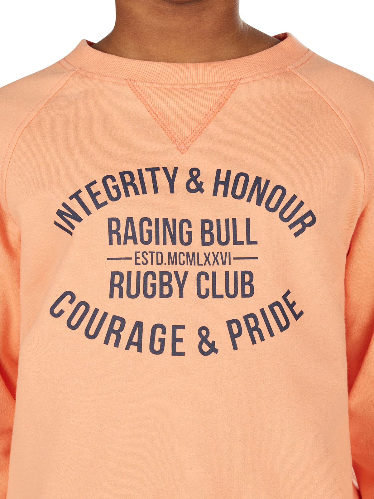 Integrity & Honour Crew Neck - Coral