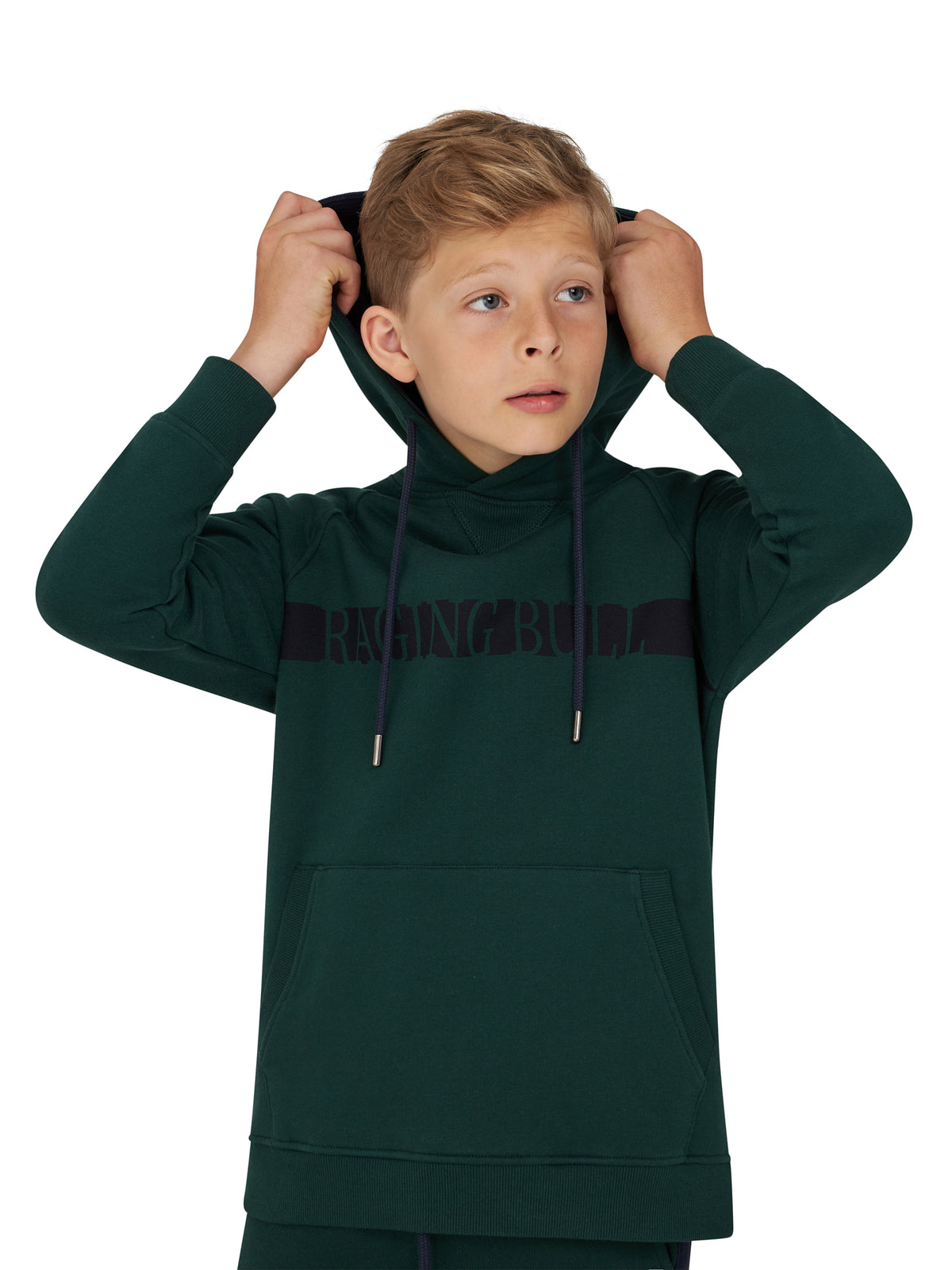 Inverted Raging Bull Hoodie - Forest