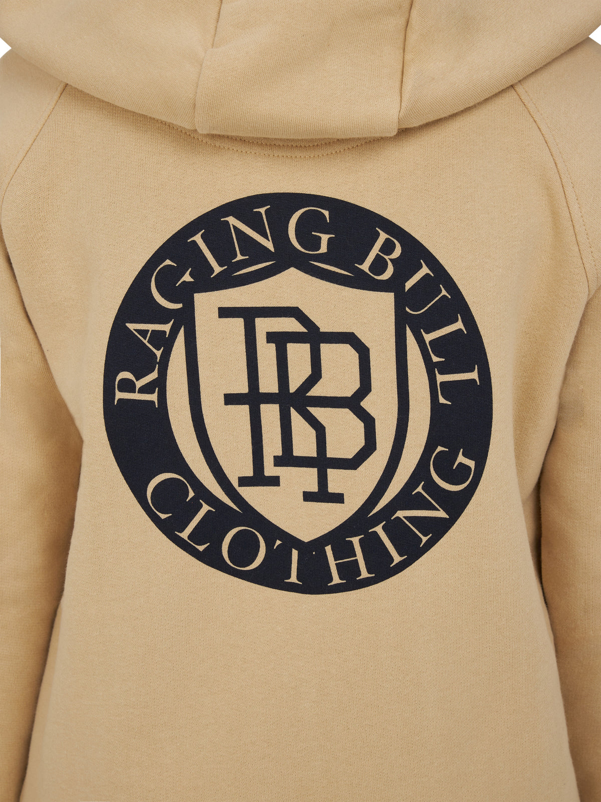 RB Shield Zip Through Hoodie - Toast
