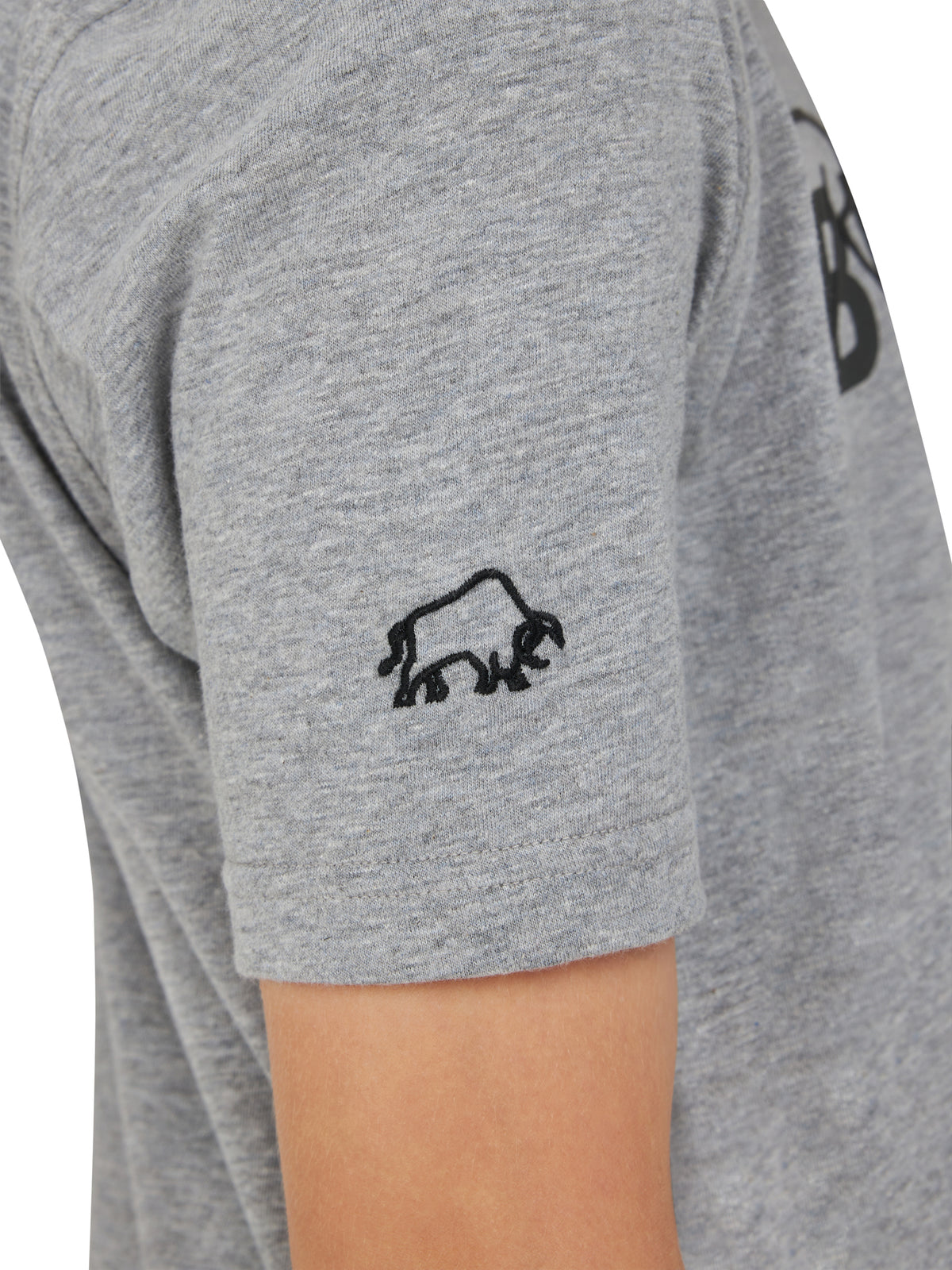 Bull Script T-Shirt - Grey Marl