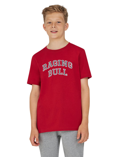Applique Raging Bull T-Shirt - Red