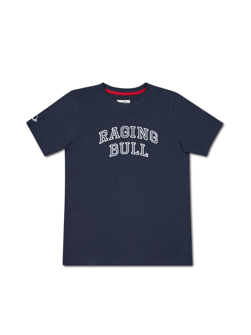 Applique Raging Bull T-Shirt - Navy