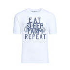 YFC Eat Sleep Farm Repeat - White
