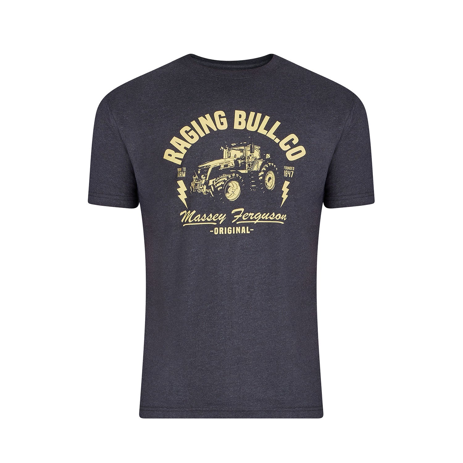 Massey Ferguson Lightning Bolt T-Shirt - Black