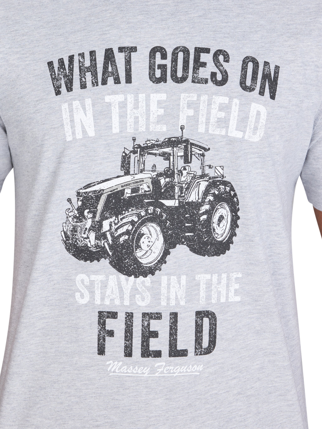 Massey Ferguson In The Field T-Shirt - Grey Marl