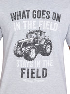 Massey Ferguson In The Field T-Shirt - Grey Marl