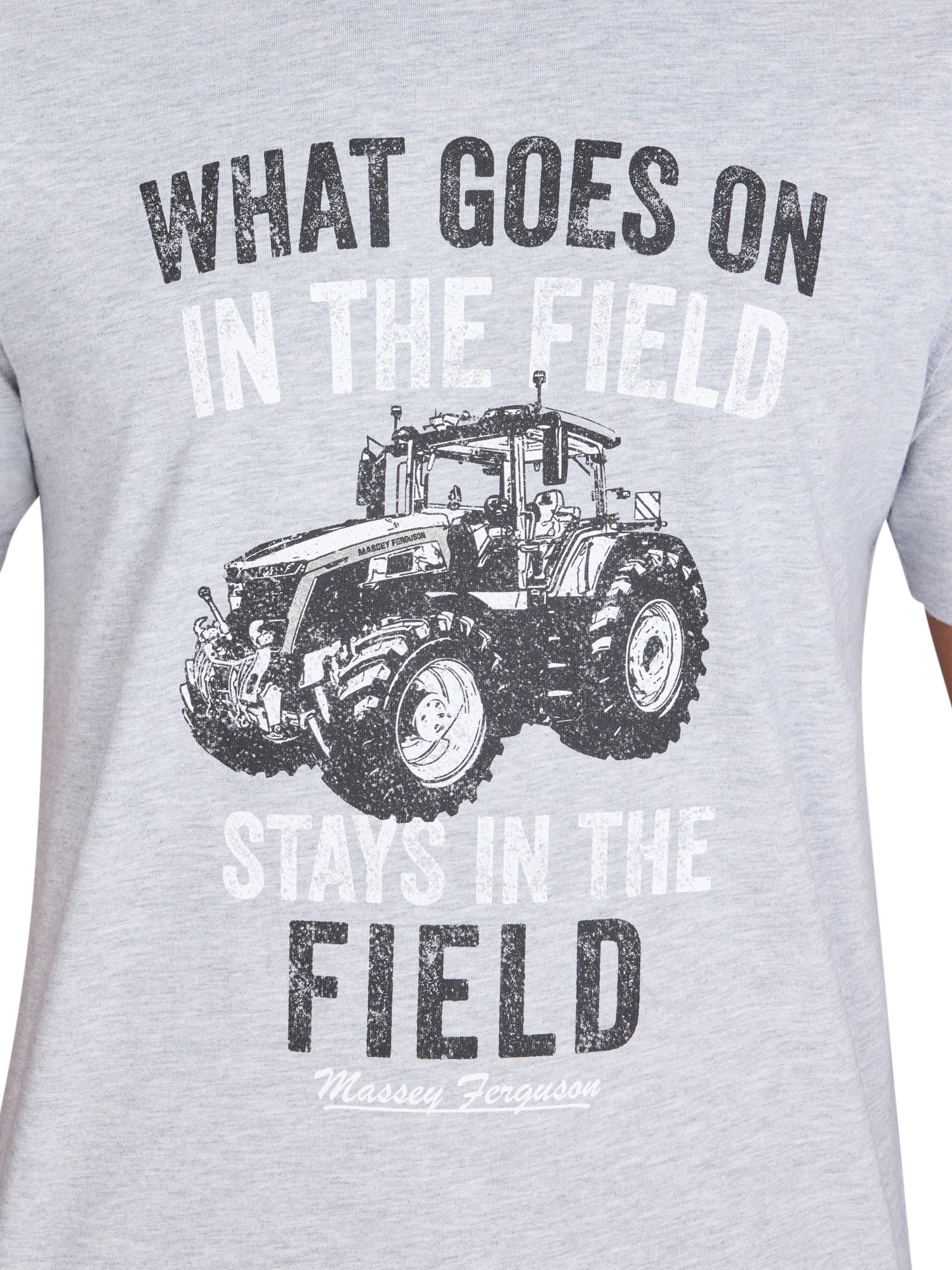Massey Ferguson In The Field T-Shirt - Grey Marl