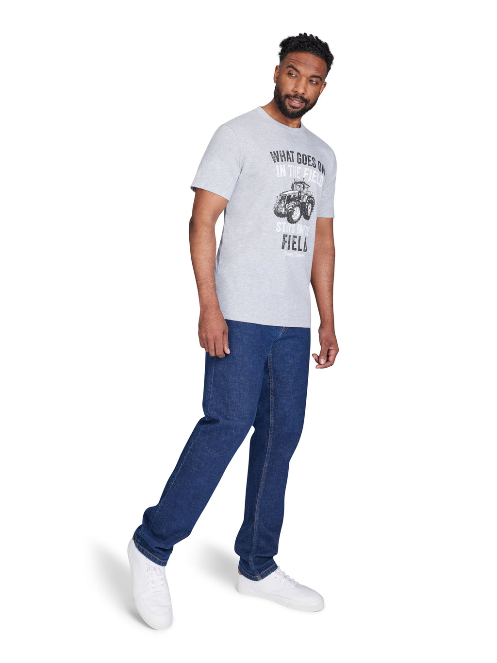 Massey Ferguson In The Field T-Shirt - Grey Marl