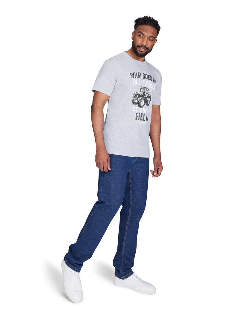 Massey Ferguson In The Field T-Shirt - Grey Marl