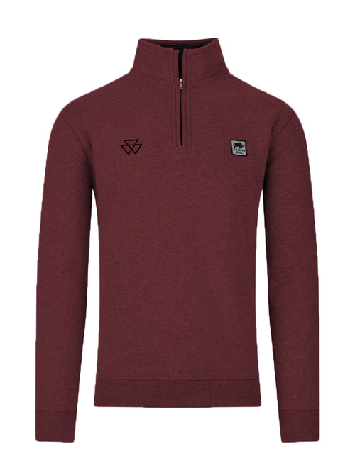 Massey Ferguson Classic Quarter Zip Sweat - Claret