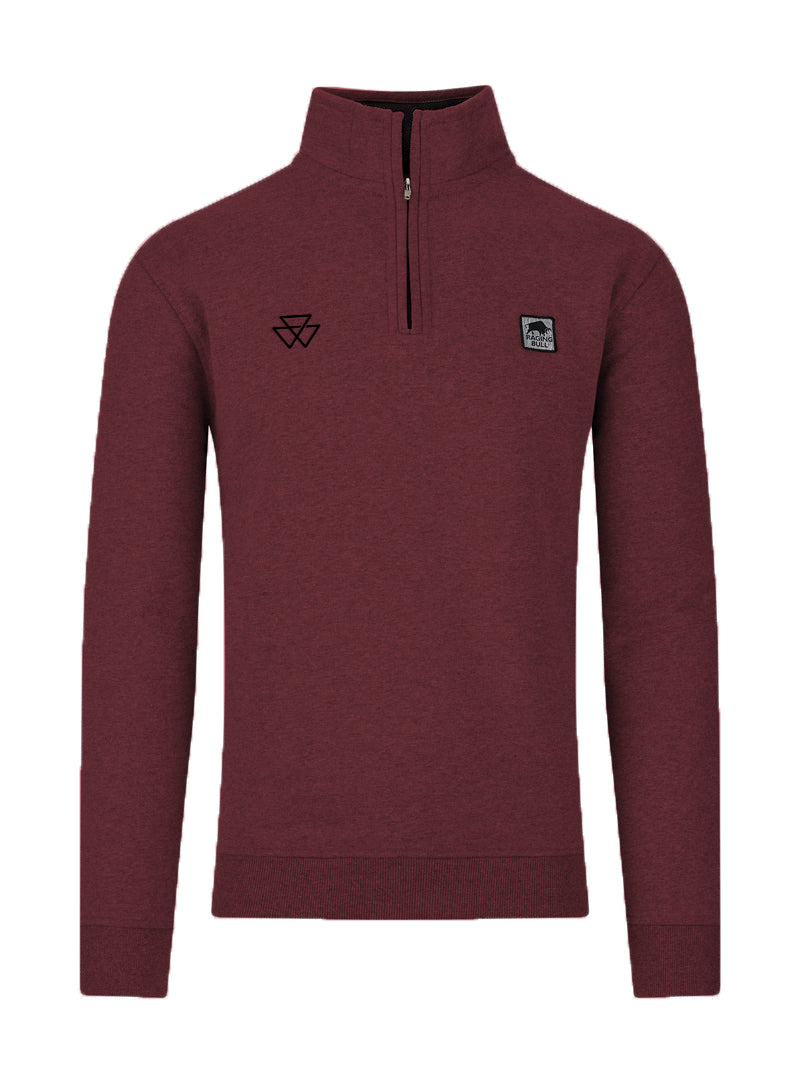 Massey Ferguson Classic Quarter Zip Sweat - Claret