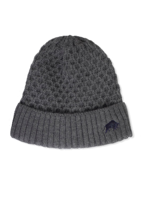 Cable Knit Beanie - Charcoal