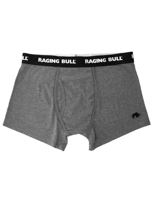Classic 3 Pack Cotton Boxers - Black/Grey