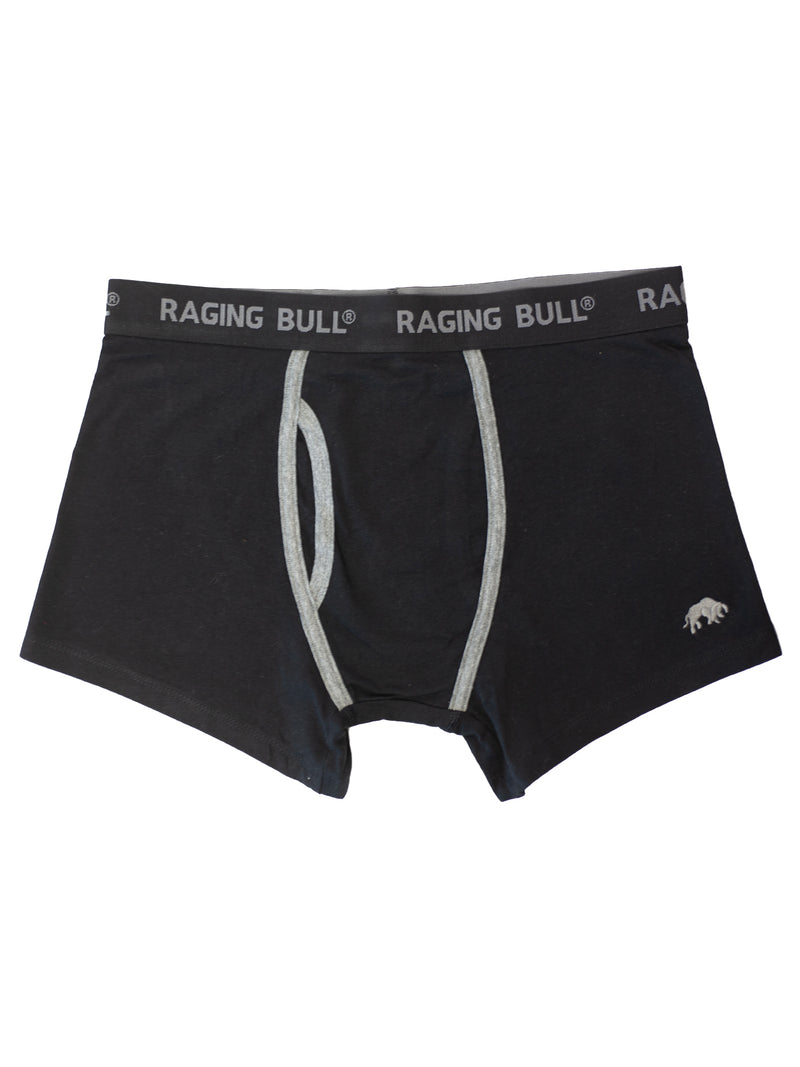 Classic 3 Pack Cotton Boxers - Black/Grey