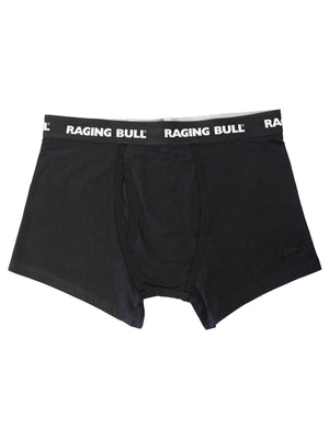 Classic 3 Pack Cotton Boxers - Black/Grey