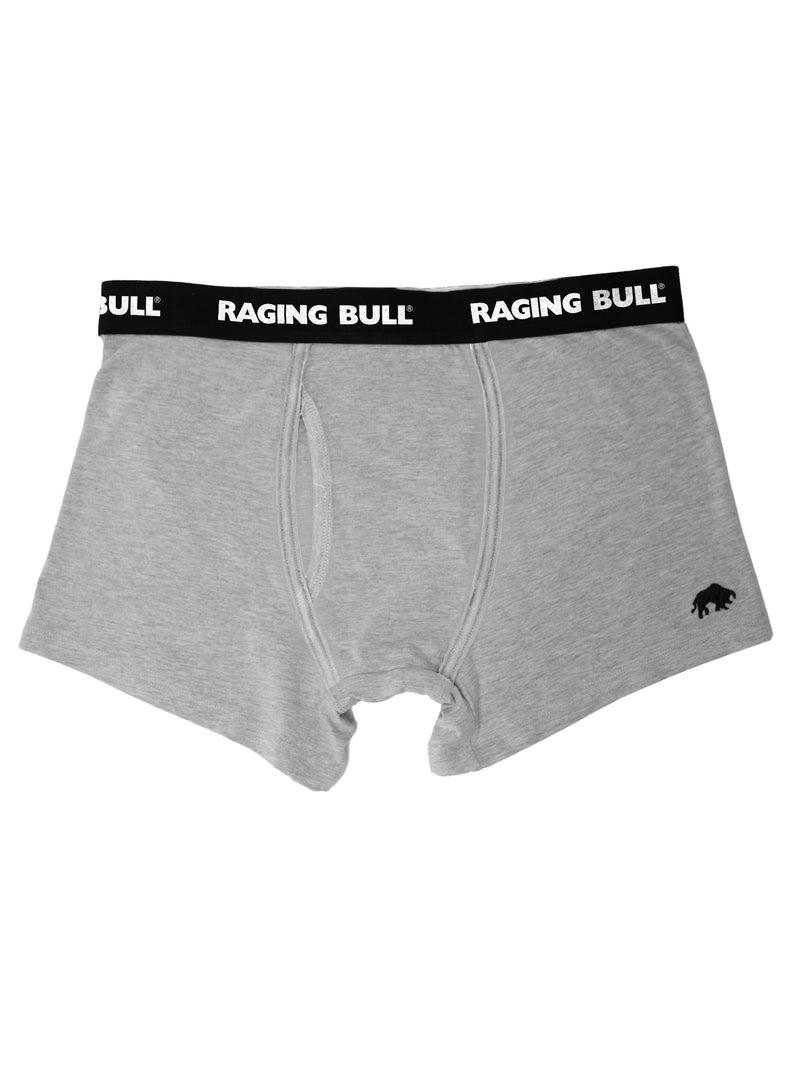 Classic 3 Pack Cotton Boxers - Black/Grey