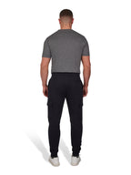 Cuffed Cargo Jogger - Black