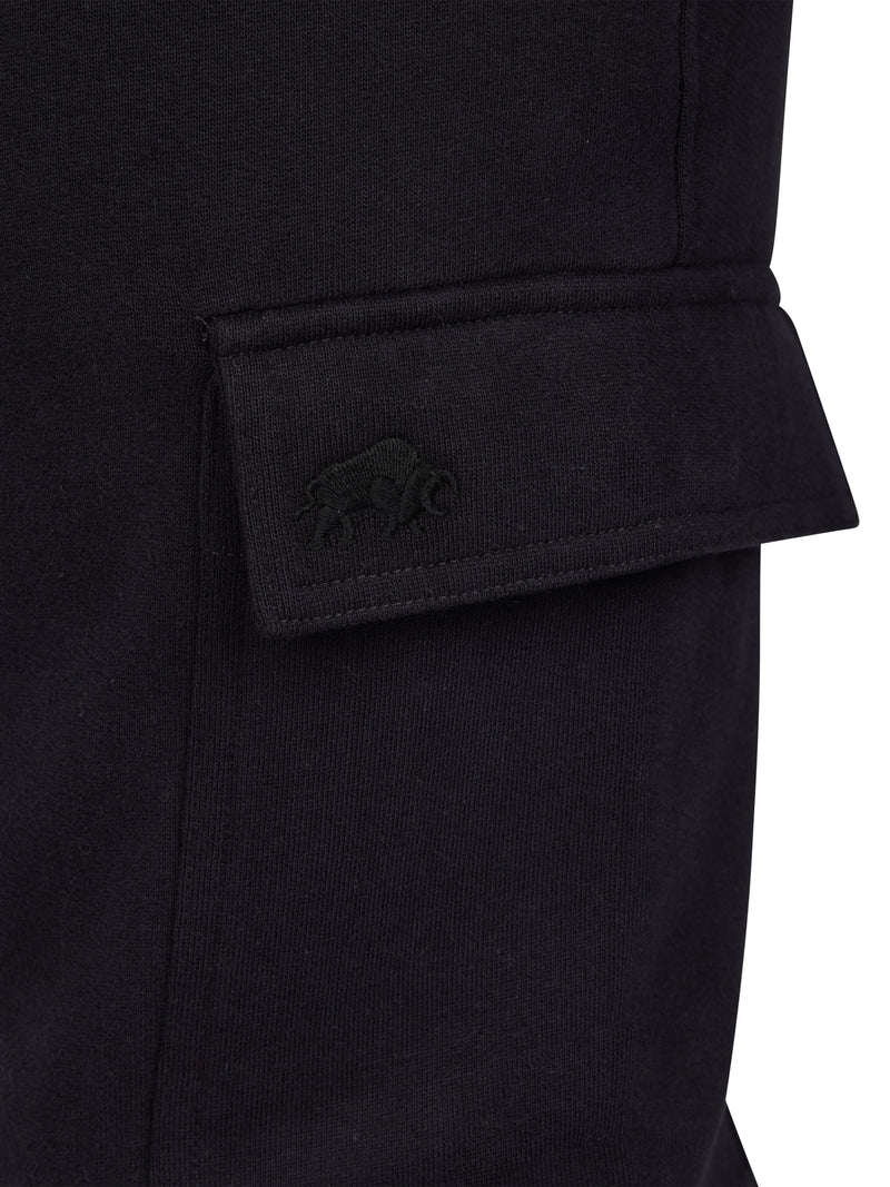 Cuffed Cargo Jogger - Black